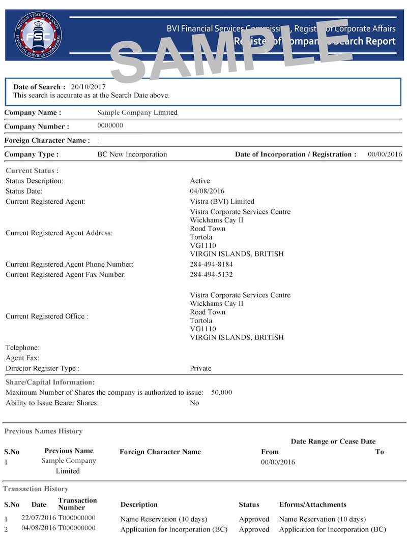 BVI Company Search sample